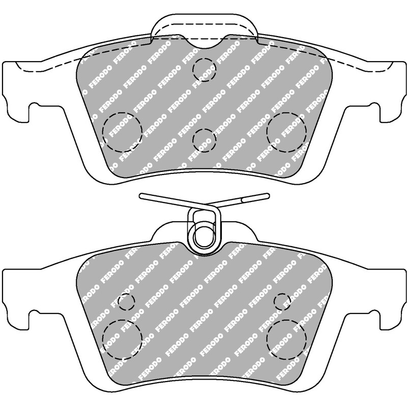 Plaquettes de Freins Arrière Ferodo DS2500 pour Ford Focus dont RS & ST (2004+)